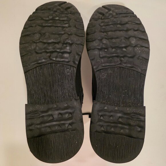 Vostey Motorcycle Casual Boots Black Leather Zipper Chukka Shoes Men's 9.5 - Picture 11 of 13